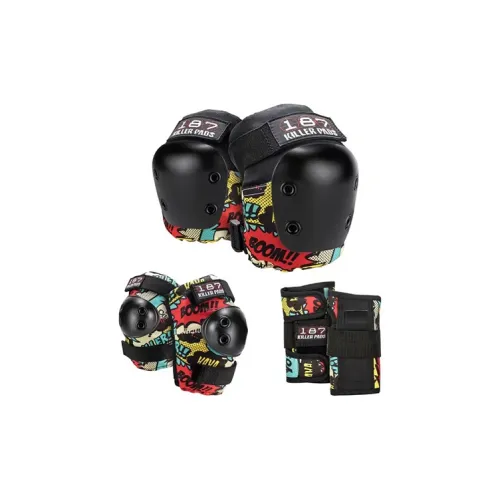 killerpads Roller Skating Protective Gears Carbon Fiber, Aluminum Alloy PU Outdoor Unisex Black
