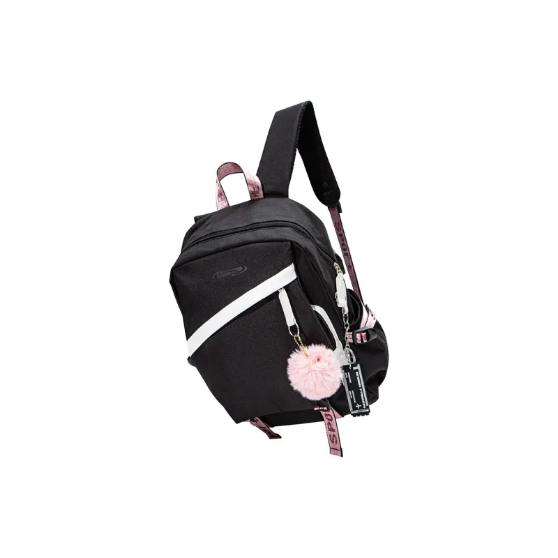 GF Nylon Backpack Large Size Women's White Black-1