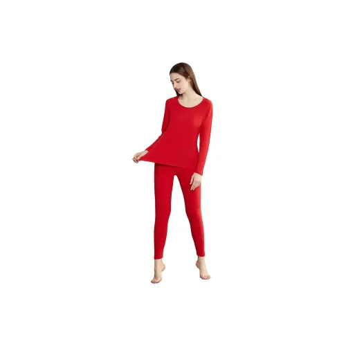 Red bean Women's Thermal Sets