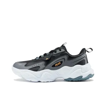 PEAK Cushioned Slip-Resistant Low-Top Running Shoes Men's Paloma Gray/Black