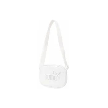 PUMA Artificial Leather Zip Closure Small Square Bag Camera Bag Shoulder Bag Crossbody Bag Regular Women's Pure White