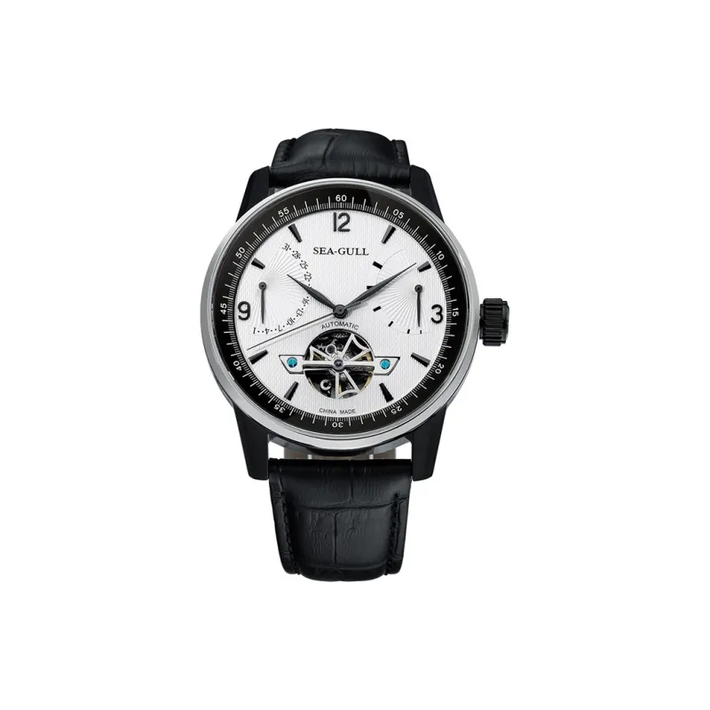 Sea Gull LE BRASSUS Automatic Mechanical Movement Watch Men's Watches Black Dial-19