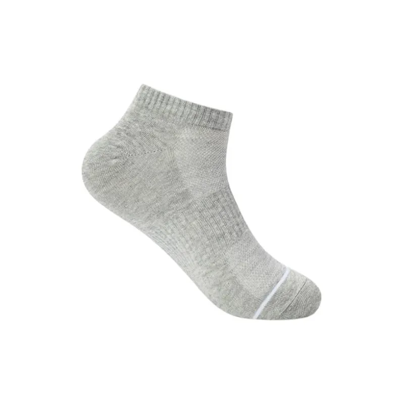 QIAODAN Ankle Socks Men's 1 Pack Light Heather Gray-1