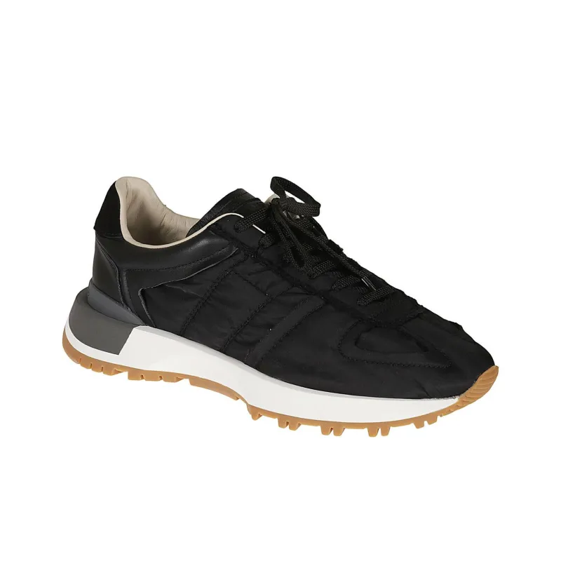 Maison Margiela Panelled Lace Up Sneakers-3