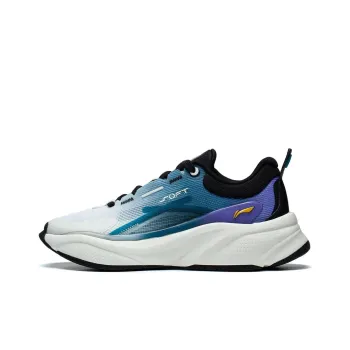 LiNing Soft Series Slip Resistant Low Top Casual Shoes Men's White Green Black