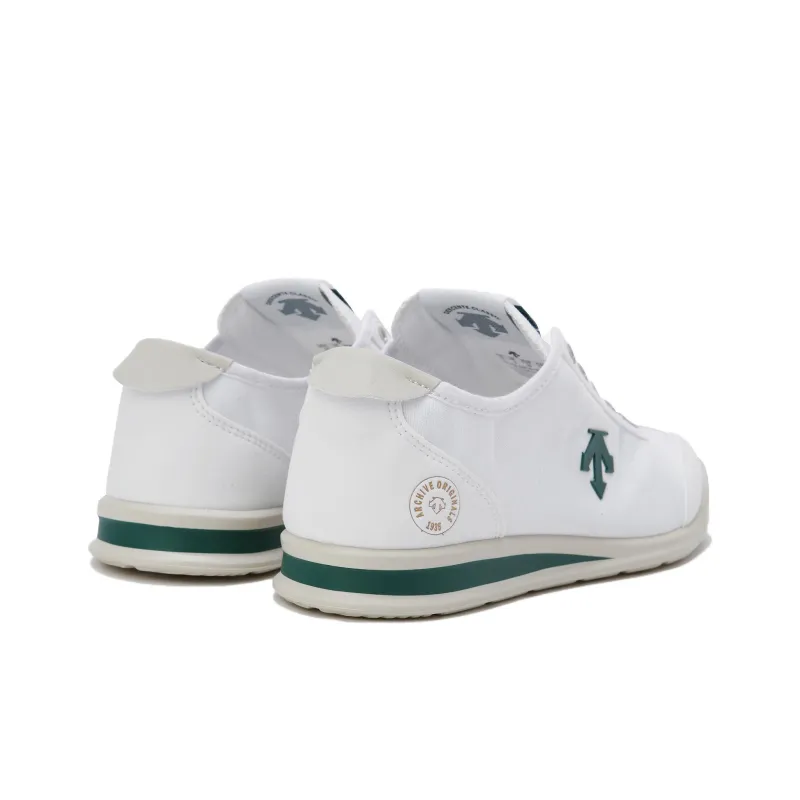 DESCENTE Crontempo Abrasion Resistant Breathable Low Top Casual Shoes Unisex White Green-2