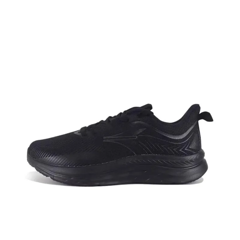 361° Cushioned Wear-Resistant Height Increasing Low-Top Running Shoes Men's Black-0