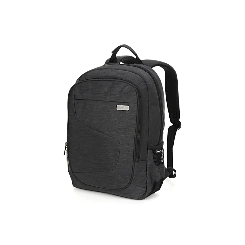 SUISSEWIN Polyester Student Backpack Laptop Bag Regular Unisex Black/Gray-4