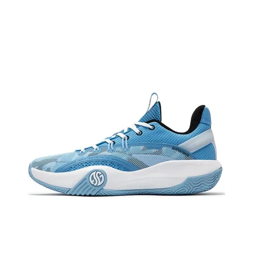 361° Abrasion Resistant Low Top Basketball shoes melissa Men's Blue