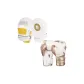 Qin Wang Boxing Gloves White Gold+Hand Target 2 Pack