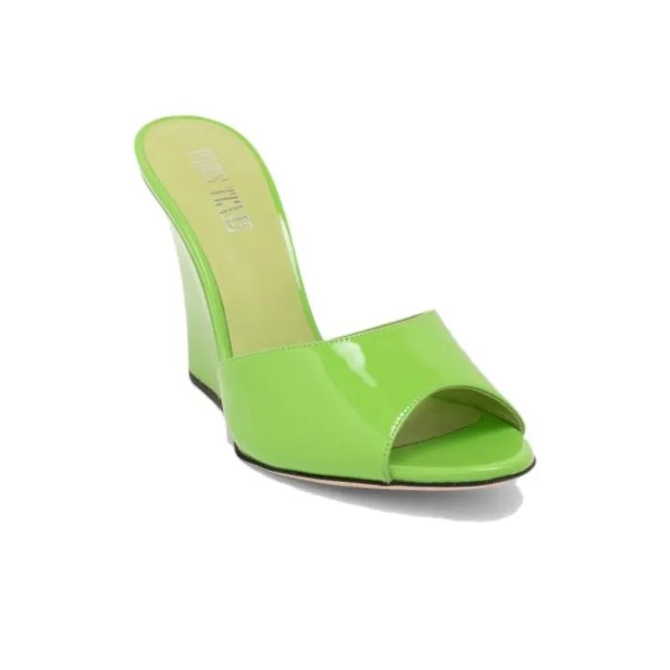 Paris Texas Wanda Open Toe Wedge Mules Women's-2