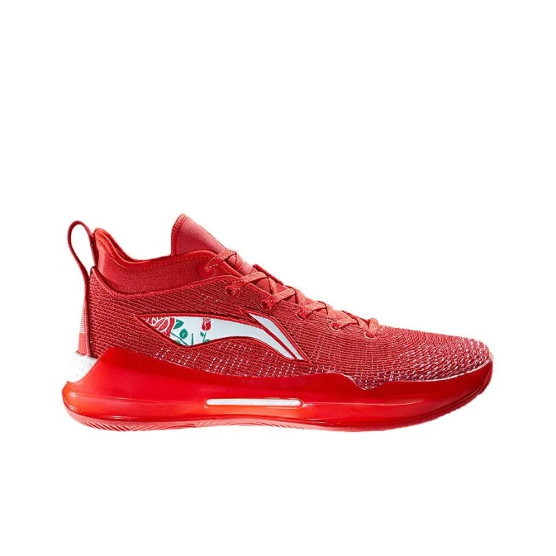 LINING YuShuai 13 Basketball Shoes Men Mid Top Flame Red-1