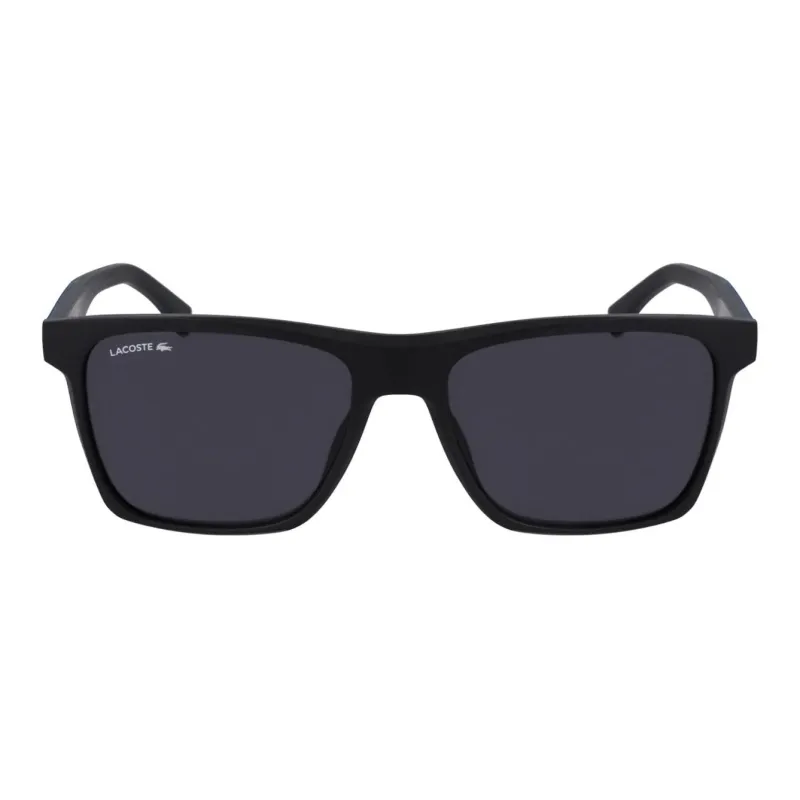 LACOSTE Irregular Shape Sunglasses Men's Black-1