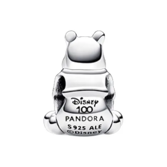Pandora 925 Sterling Silver With 14K Gold And Synthetic Diamond Pendants Women's Silver-1