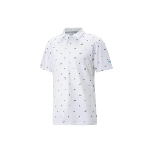 PUMA Golf Polo Shirts Men White