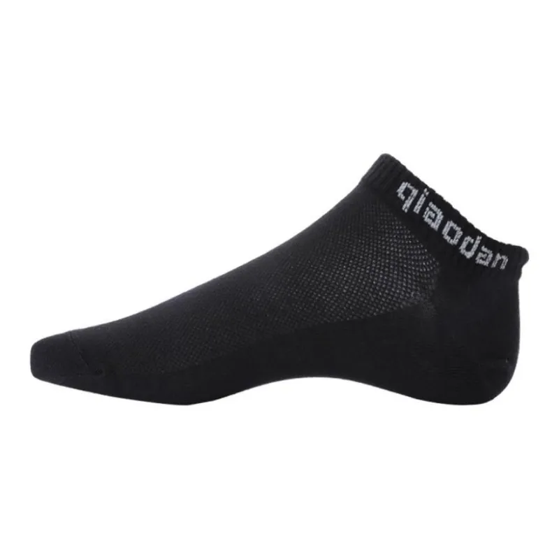 QIAODAN Ankle Socks Unisex 1 Pack Black-0