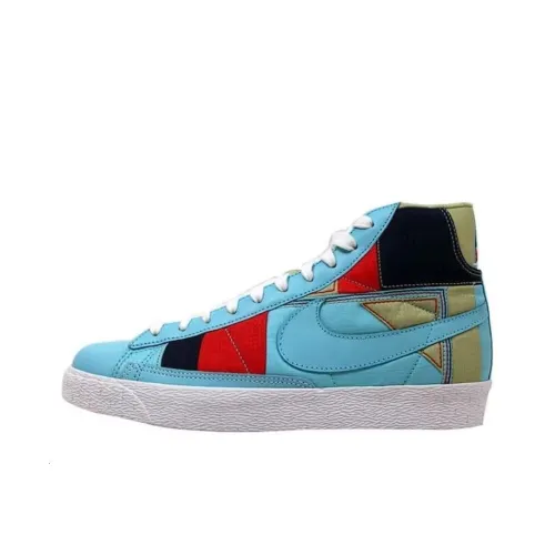 Nike Blazer Mid Premium Powder Blue/Powder Blue-White-Red Women's