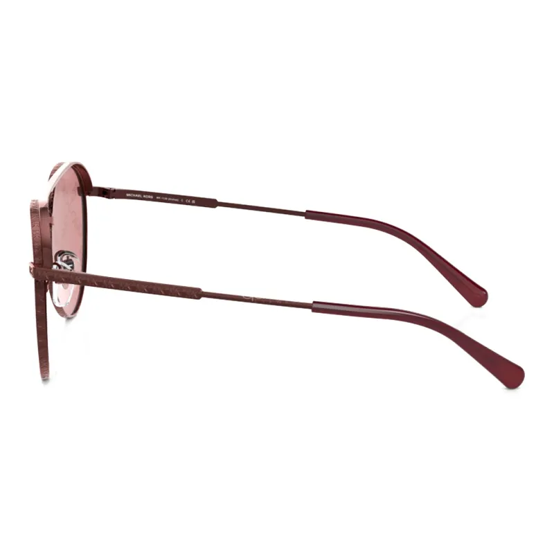 MICHAEL KORS Metal Aviator Sunglasses Women's Red-2