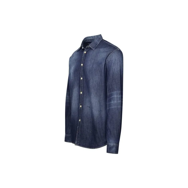 Dsquared2 Long Sleeved Faded Denim Shirt-2