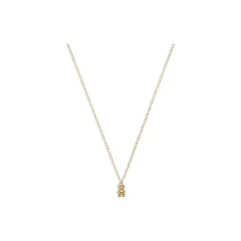 COACH Copper Necklace & Stud Earrings Set Women's Gold