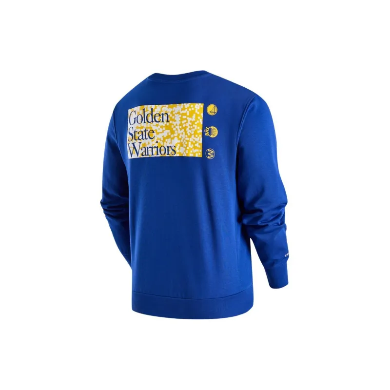 Nike DRI FIT NBA Sweatshirt Golden State Warriors Men's Rush Blue-1
