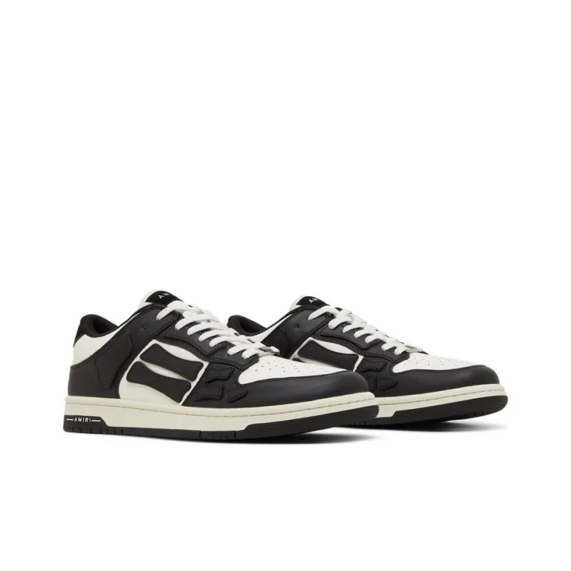 AMIRI Skel Top Low 'Black White'-2
