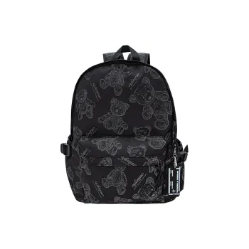 GF Nylon Backpack Large Size Unisex Black