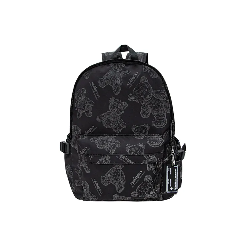 GF Nylon Backpack Large Size Unisex Black-0
