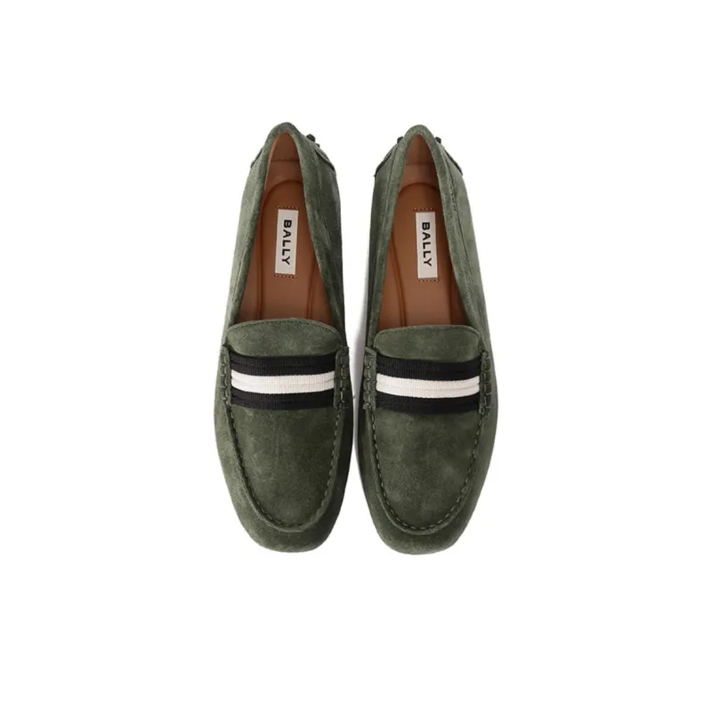 BALLY Beanie Shoes Men's Army Green-3