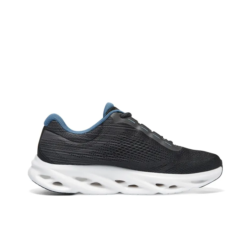 Skechers GO RUN Swirl Tech Speed Breathable Anti Slip And Wear Resistant Low Top Running Shoes Women's Black-1