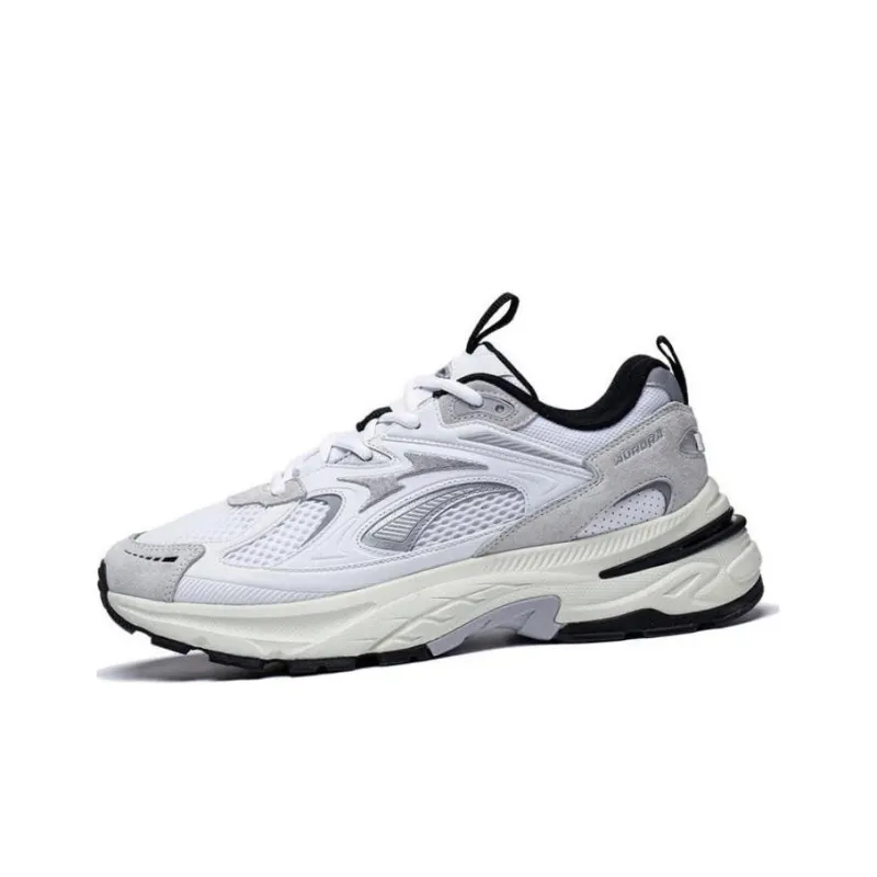 LiNing Aurora 2K Anti Slip Wear Resistant Low Top Casual Shoes Men's Standard White-2