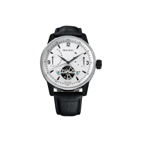 Sea Gull LE BRASSUS Automatic Mechanical Movement Watch Men's Watches Black Dial