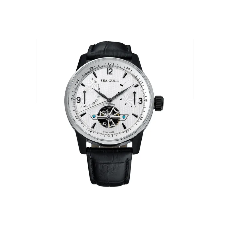 Sea Gull LE BRASSUS Automatic Mechanical Movement Watch Men's Watches Black Dial-9