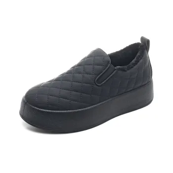 Warrior Warrior Height Increasing Warmth Low Top Casual Shoes Women's Black