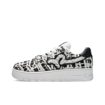 VESSEL x ROCAWEAR Slip Resistant Low Top Skateboard Shoes Unisex Black White