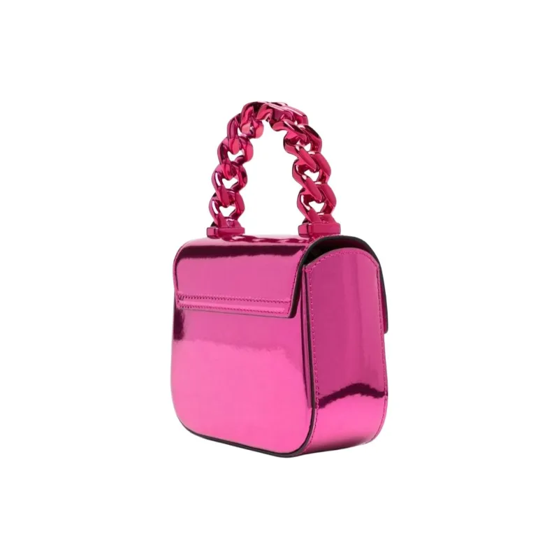 VERSACE La Medusa Cow Leather Shoulder Bag Crossbody Bag Handbag Mini Women's Fuchsia-1