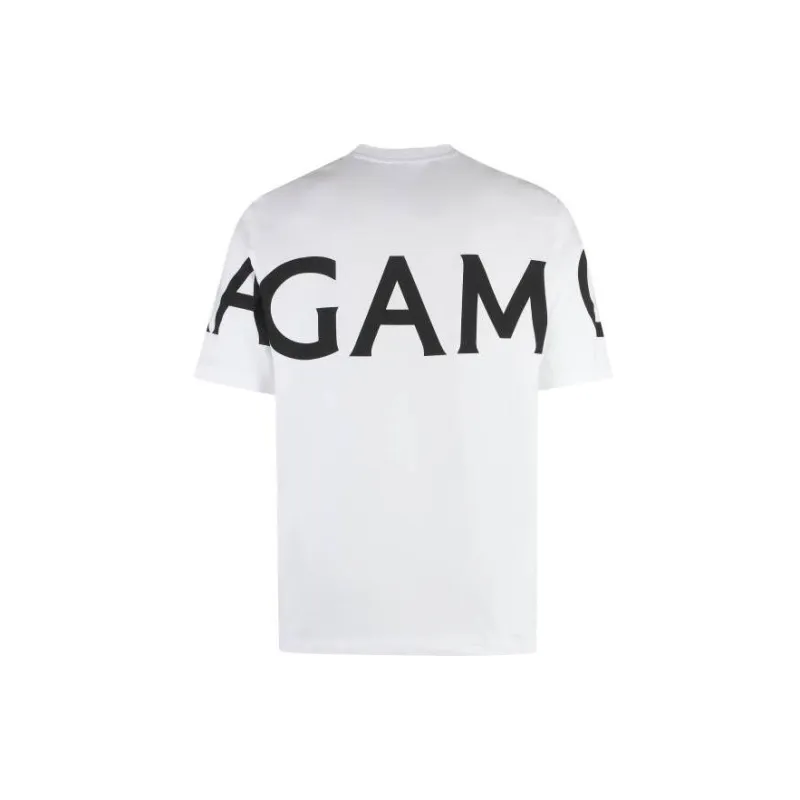 FERRAGAMO Logo-print Cotton T-shirt-1