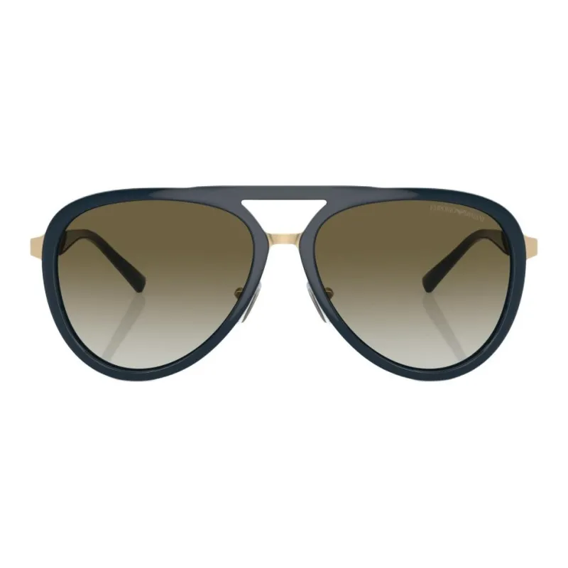 EMPORIO ARMANI Aviator Sunglasses Men's Dark Blue-1