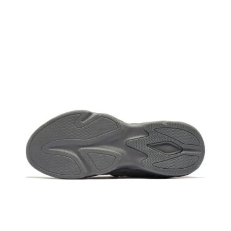 QIAODAN Anti Slip Wear Resistant Low Top Sports Casual Shoes Men's Silent Gray-4