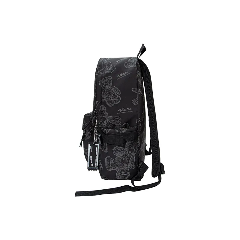 GF Nylon Backpack Large Size Unisex Black-4