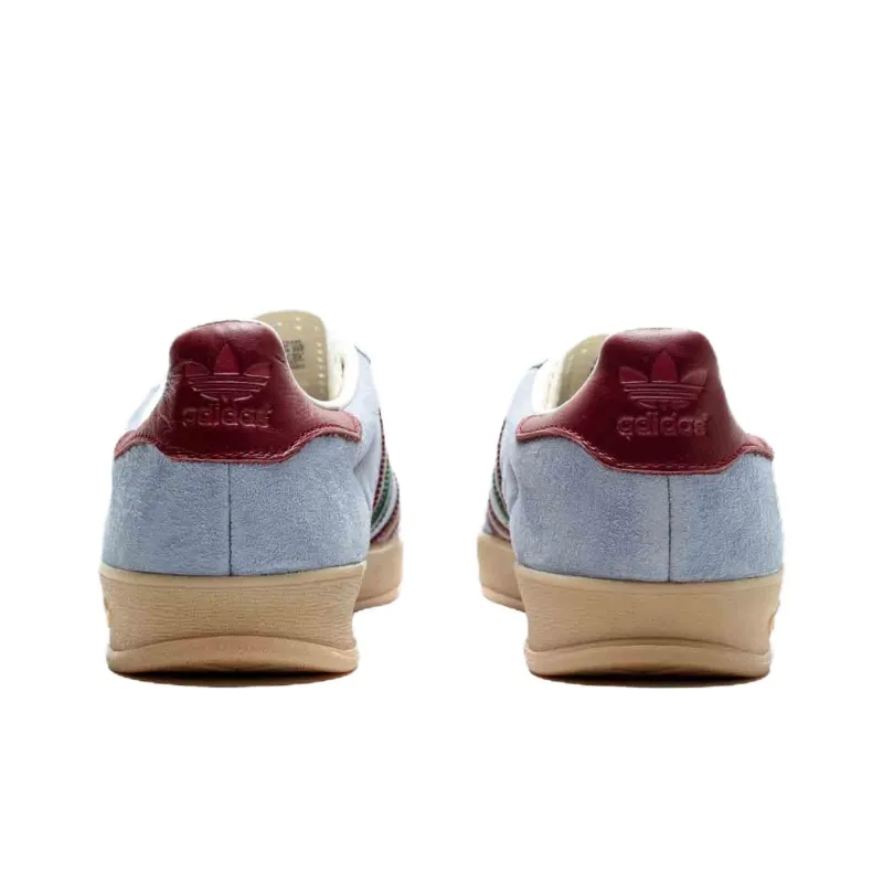 Adidas Gazelle Indoor Shoes 'Blue Dawn Collegiate Burgundy'-4