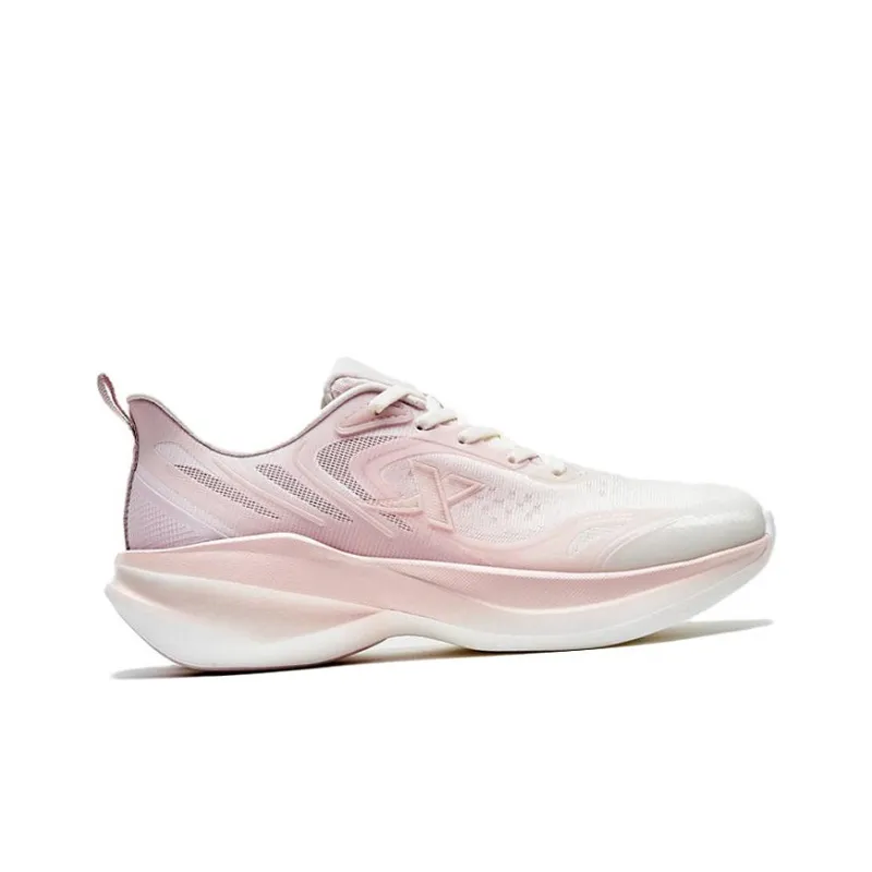 XTEP Lingbi Anti Slip And Wear Resistant Breathable Low Top Running Shoes Women's Pure Pink-1