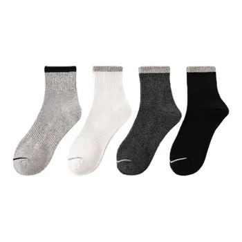 Flowers In Water Mid Calf Socks Men's 4 Pack