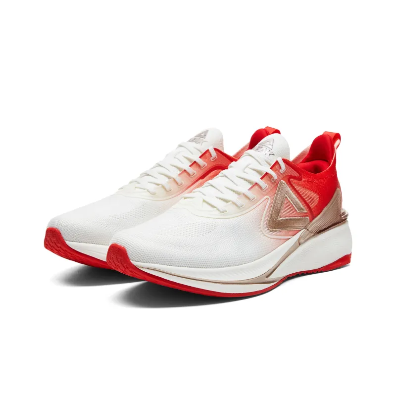 PEAK State Pole 6.0 Running Shoes Men Low Top Ecru/Red-2