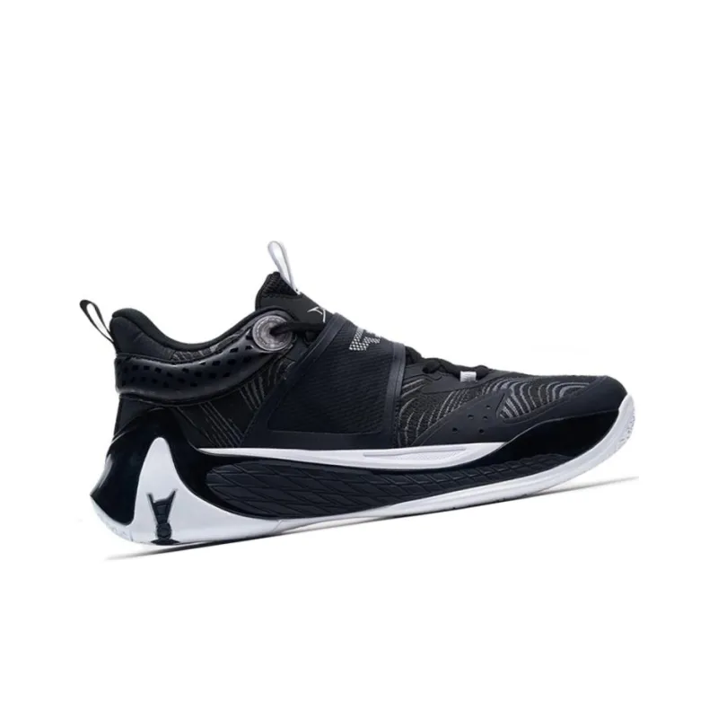 XTEP Demon 3.5 Cushioning Anti Slip And Wear Resistant Coverage Support Low Top Basketball Shoes Black Gray-1
