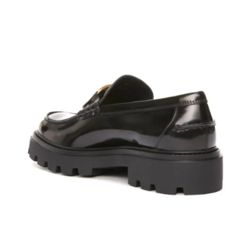 TOD'S Timeless Logo Plaque Loafers-2