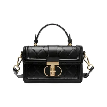 TUCANO PU With Leather Crossbody Handbag Trumpets Women's Classic Black