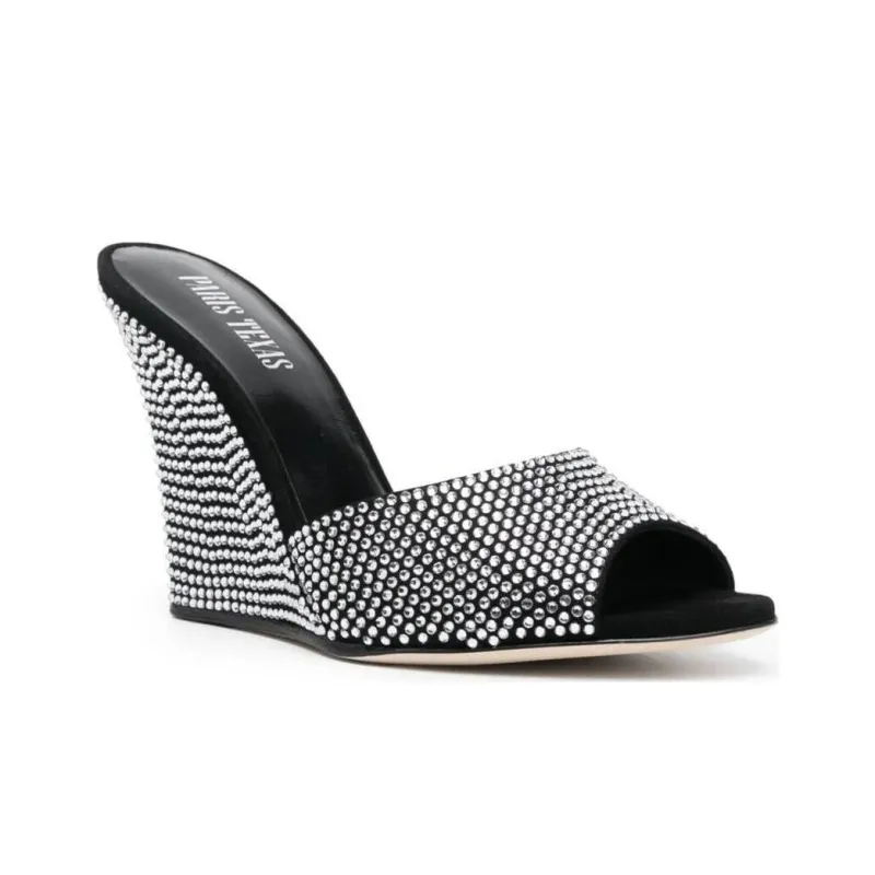 Paris Texas Holly Wanda Rhinestone Wedges-3
