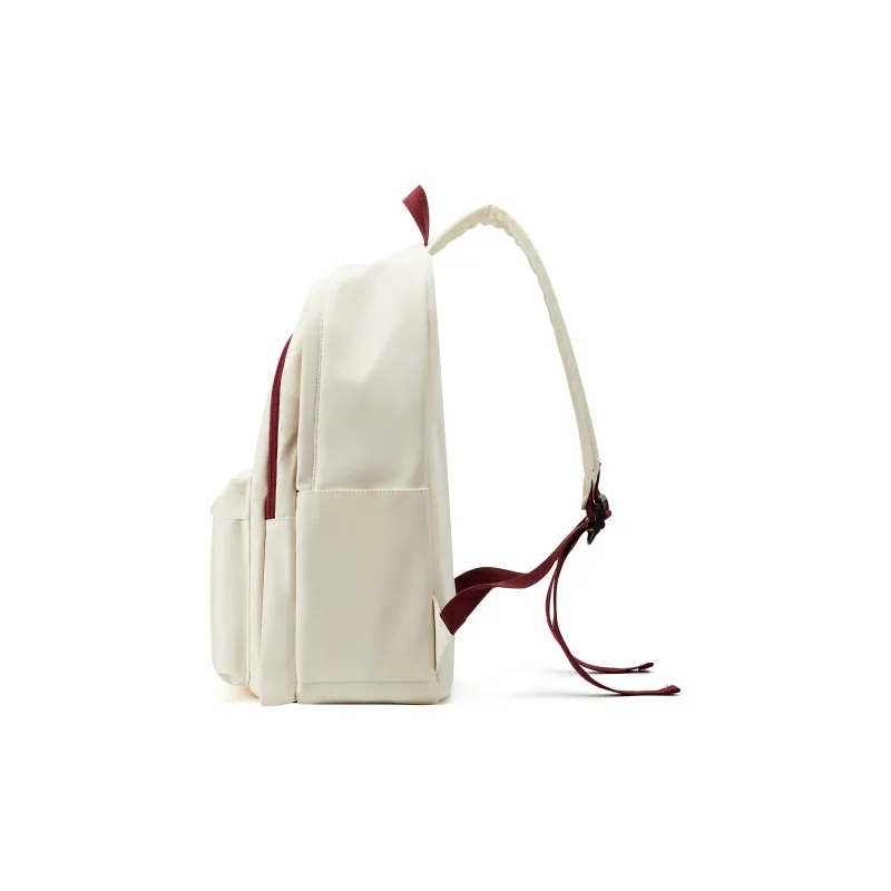 LANDCASE Fabric Laptop Backpack Unisex Burgundy/Black/Blue/Red White-4