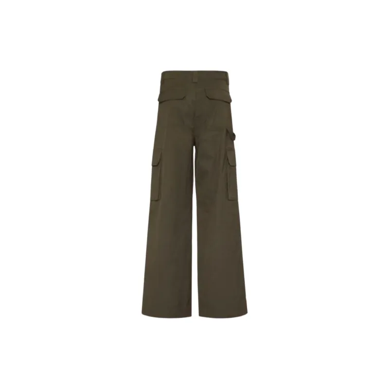 Valentino Button Detailed Straight Leg Pants-1